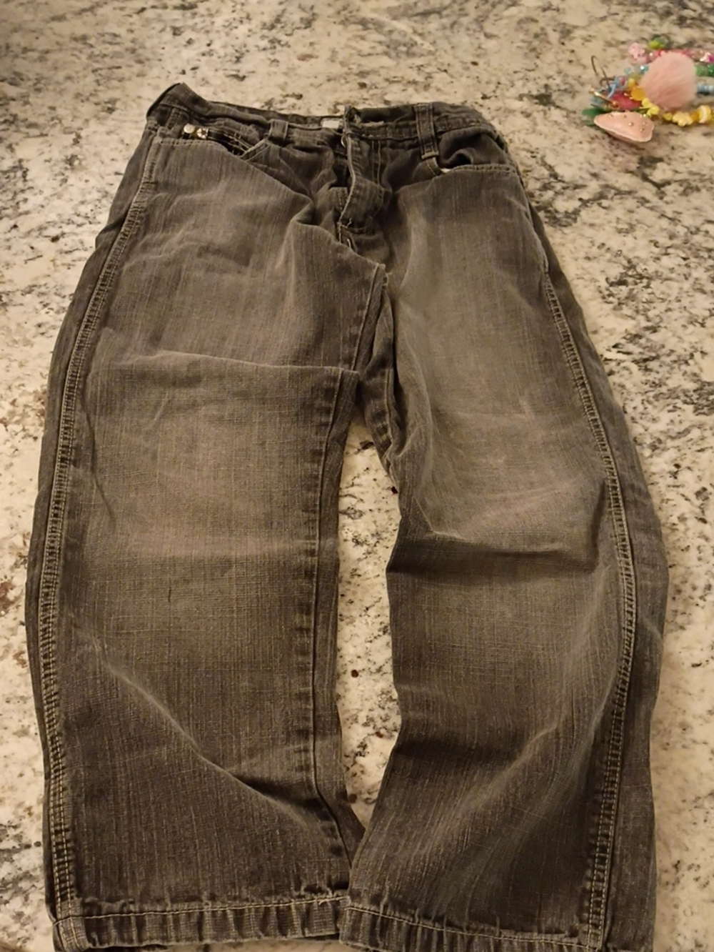 South Pole Boys Black/gray Vintage Jeans Y2k